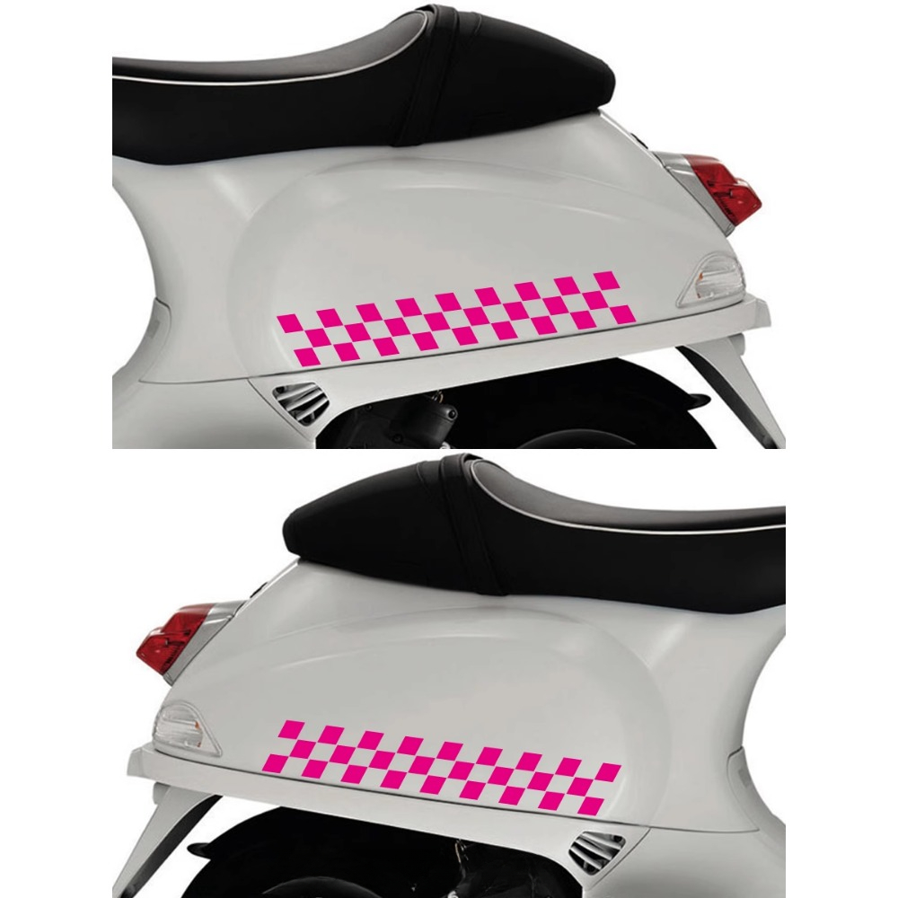 2 шт. клетчатый флаг, наклейки – обзор и цена Scooter Helmet Set